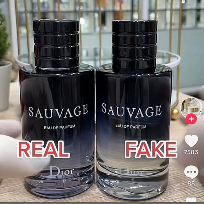 phân biệt nước hoa Dior Sauvage thật giả