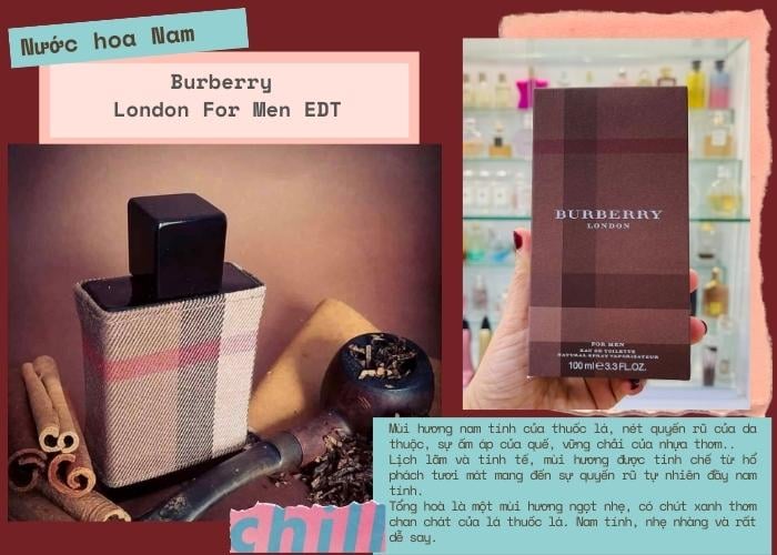 Mùi hương nước hoa Burberry London for Men