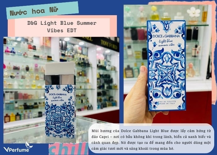 Mùi hương nước hoa D&G Light Blue Summer Vibes