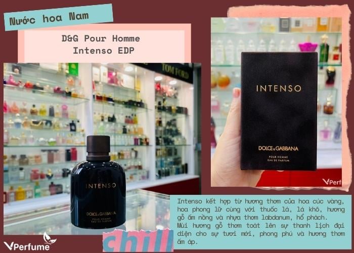 Mùi hương nước hoa D&G Pour Homme Intenso