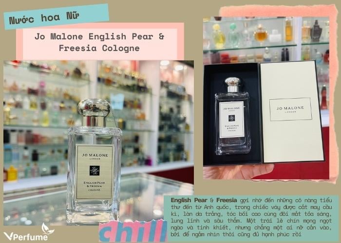 Mùi hương nước hoa Jo Malone English Pear & Freesia Cologne