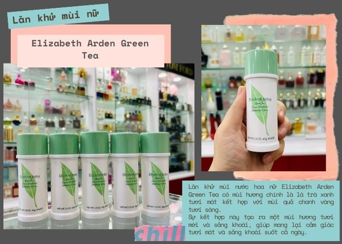 Mùi hương của lăn khử mùi Elizabeth Arden Green Tea