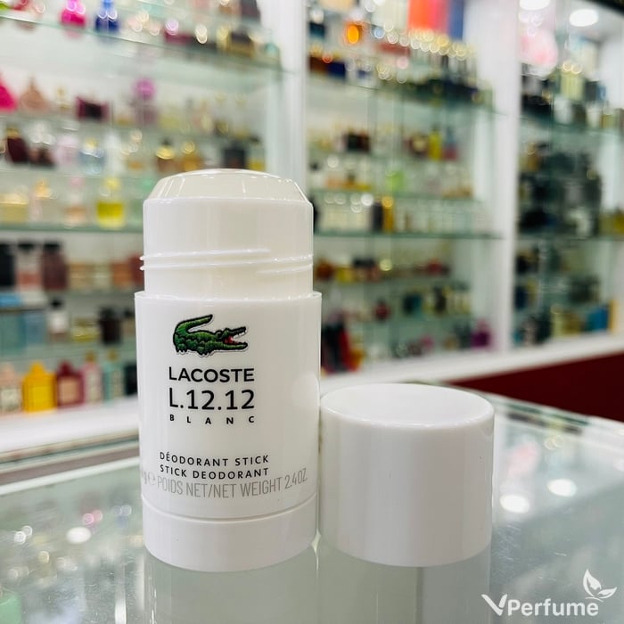 Lăn khử mùi nước hoa nam Lacoste Eau de L.12.12. White