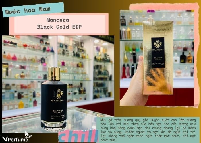 Nước hoa nam Mancera  Black Gold EDP