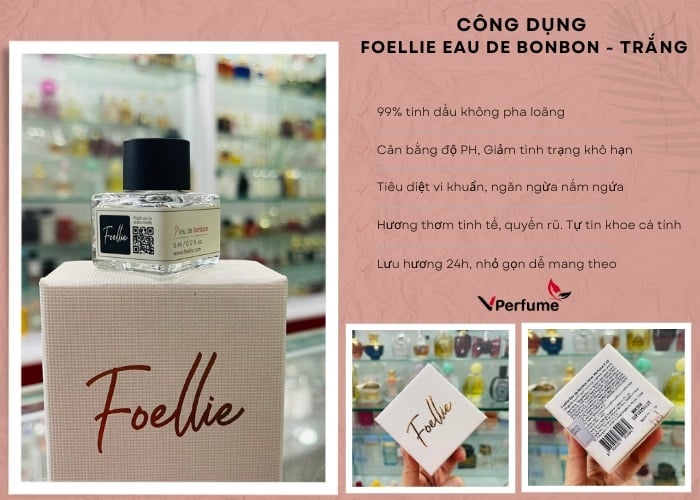 Công dụng của nước hoa vùng kín Foellie Eau de Bonbon