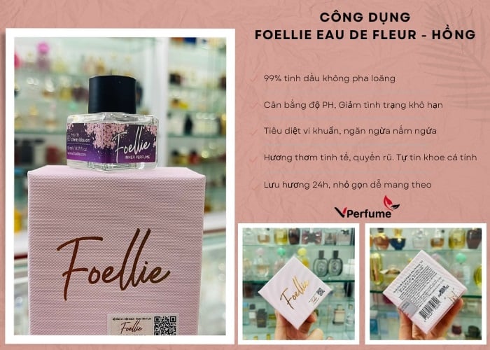 Công dụng của nước hoa vùng kín Foellie Eau de Cherry Blossom