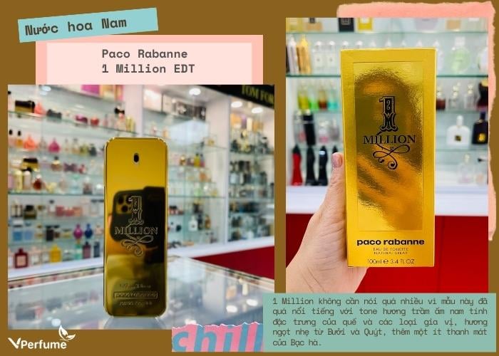 Mùi hương nước hoa Paco Rabanne 1 Million