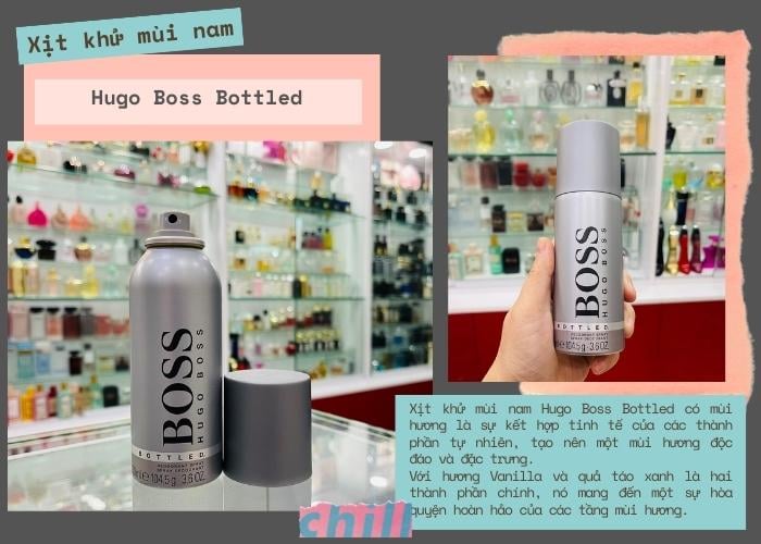 Xịt khử mùi nam Hugo Boss Bottled