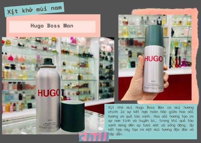 Xịt khử mùi nam Hugo Boss Man